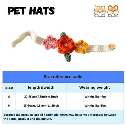 Crocheted Big Flower Collar