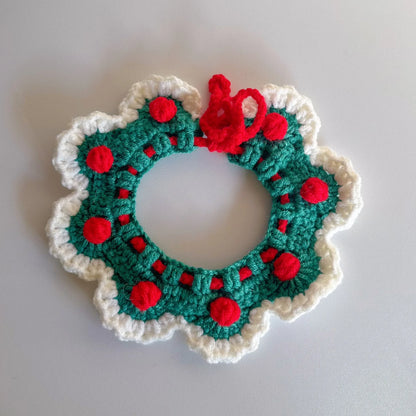 Wool Knitted Pet Collar for Medium Pets