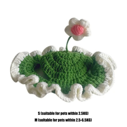 Colorful Flower Knitted Hat