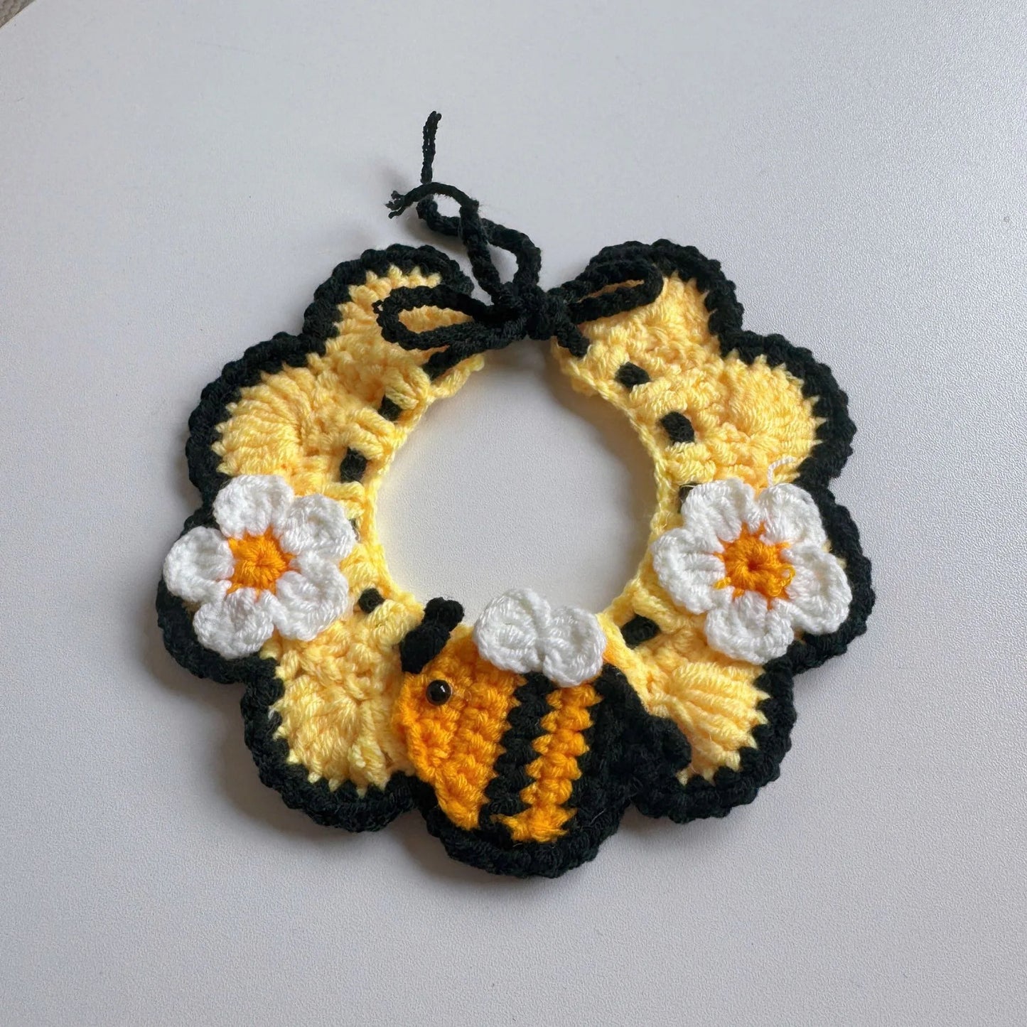 Wool Knitted Pet Collar for Medium Pets