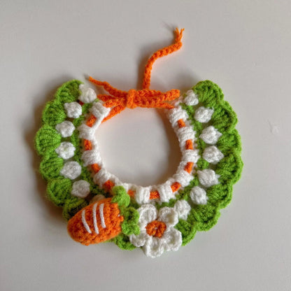 Wool Knitted Pet Collar for Medium Pets