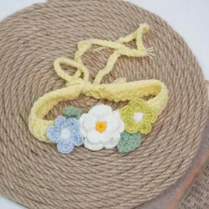 Crocheted Big Flower Collar