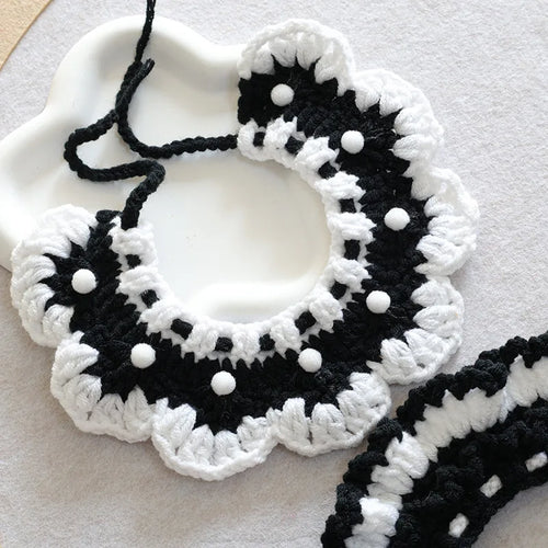 Black and White Pet Collar