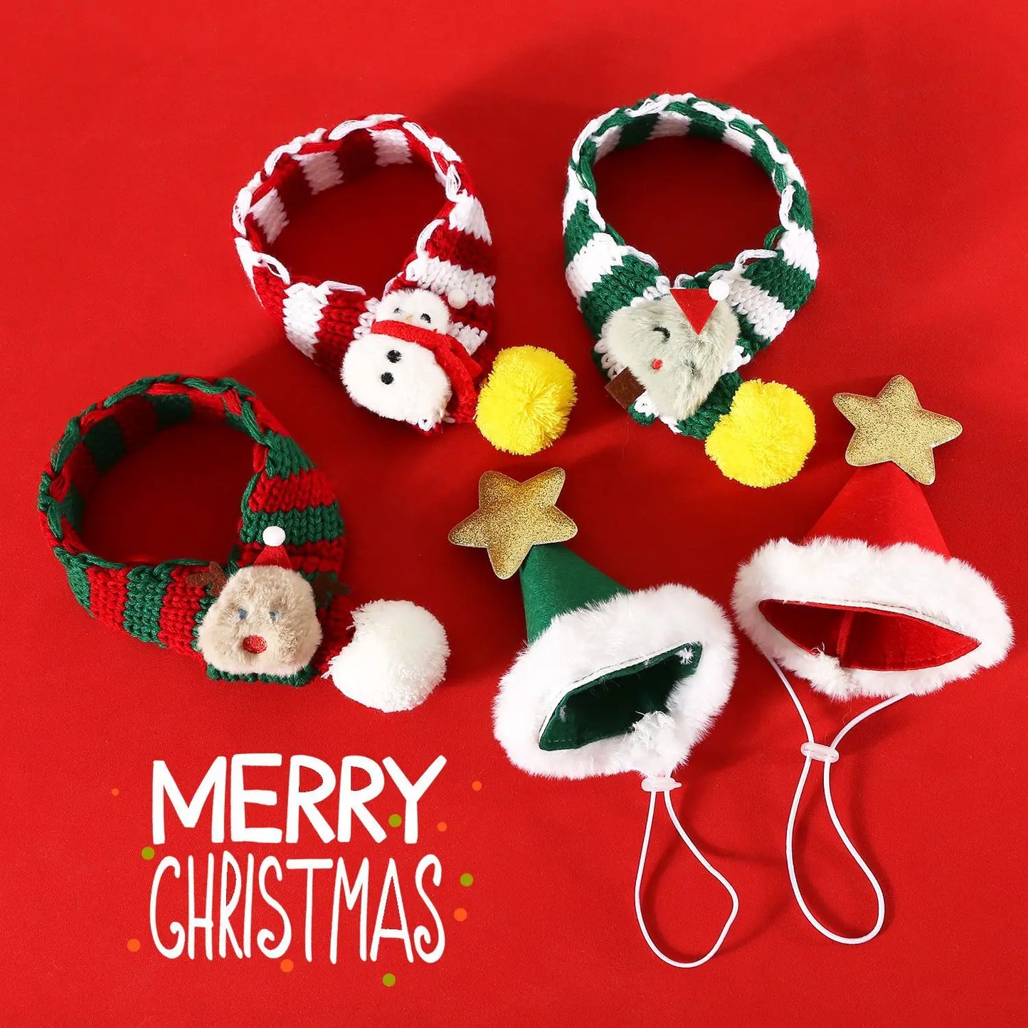 Yarn Christmas Scarf and Hat