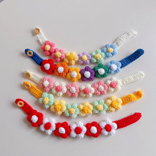 Multi-Colored Flower Collar